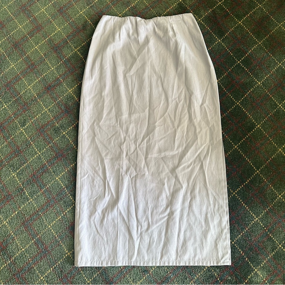 Purple silk cotton skirt Eileen Fisher xs extra small